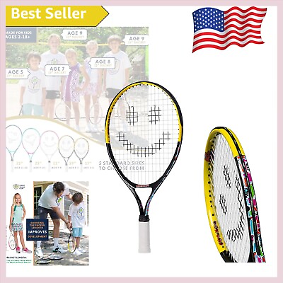 #ad Kids Tennis Racket Set Engaging Graphics Neoprene Handle Skill Level Support $47.99