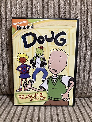 #ad DOUG Season 2 DVD Nickelodeon Rewind 3 Disc Set Nicktoons DVD Tested Doug $14.95