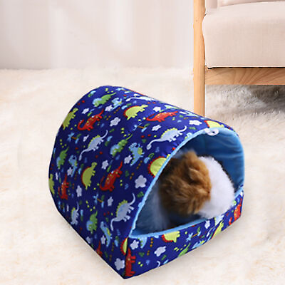 #ad Small Animal Bed Large Space Windproof Winter Small Animal Cushion Nest Creative $7.23