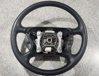 #ad GENUINE Lincoln Dark Gray Steering Wheel w Controls FOR 1993 98 Mark 8 VIII $49.00