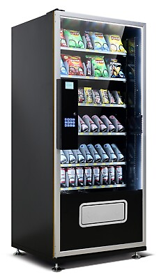 #ad EPEX Cashless Large Combo Vending Machine with Stratified Temp Control Black $3500.00