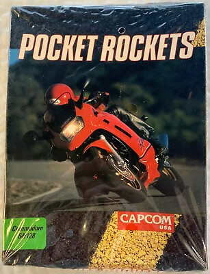 #ad Pocket Rockets Vintage Commodore 64 128 by Capcom New $16.95