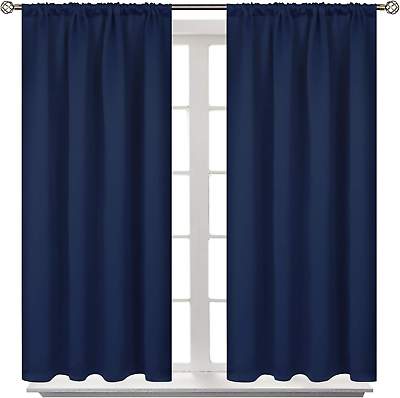 #ad BGment Rod Pocket Blackout Curtains for Bedroom Thermal Insulated Short Room D $20.22