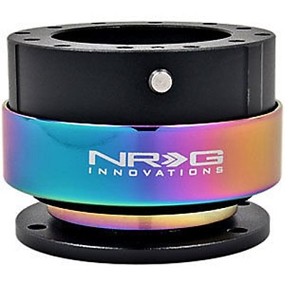 #ad NRG Gen 2.0 Steering Wheel Quick Release Hub Black Body NEO Chrome Ring $120.00