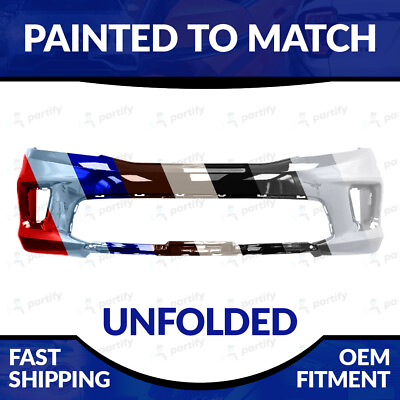 #ad NEW Painted To Match 2013 2015 Honda Accord Coupe Unfolded Front Bumper $381.99