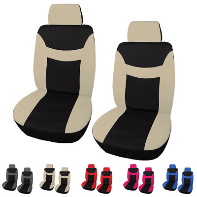 #ad Auto Front Seat Covers and Headreset for Car Truck SUV Van Universal Protector $9.98