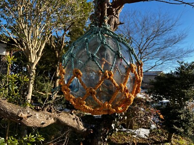 #ad Large Netted Japanese Fishing Float with Sapphire Blue Seal Working Float $499.00