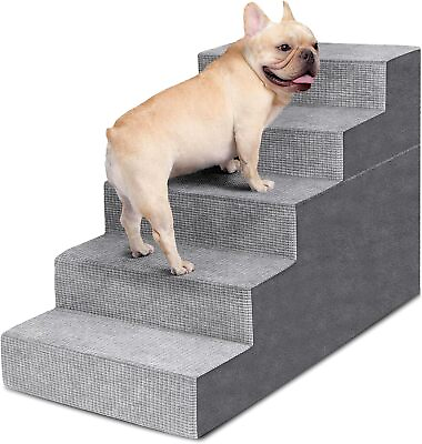 #ad 5 Steps Pet Stairs for Small Dogs Cats Dog Steps Ramp Ladder for High BedCouch $51.60