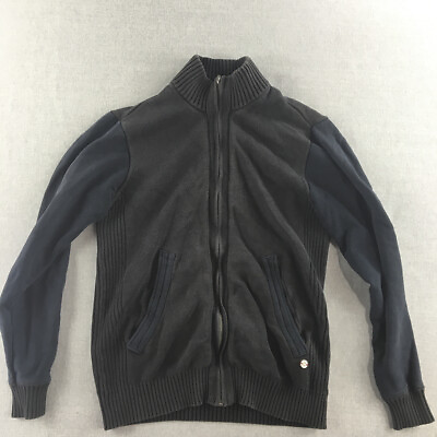 #ad Jag Mens Jacket Size S Black Mock Neck Zip Up Pockets Coat AU $29.97