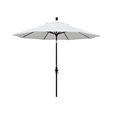 #ad California Umbrella 9#x27; Round Aluminum Market Umbrella Crank Lift Collar Til... $172.80