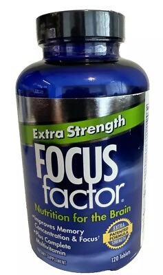 #ad Focus Factor ****Extra Strength Brain Food Feed Your Brain**** 120ct 04 24 $12.95