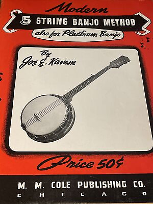 #ad Modern 5 STRING Banjo Method By Joe E. Kansan 1941 $8.00