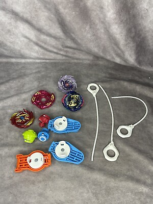#ad TOMY Hasbro Beyblade Metal Masters Spinners Launchers Lot Bundle Collector $27.99