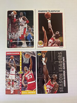 #ad NBA Hoops Upper Deck Hakeem Olajuwon Houston Rockets $1.79