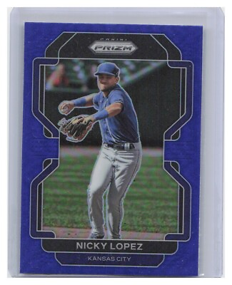 #ad Nicky Lopez 2022 Prizm Baseball #129 BLUE Kansas City Royals $1.00