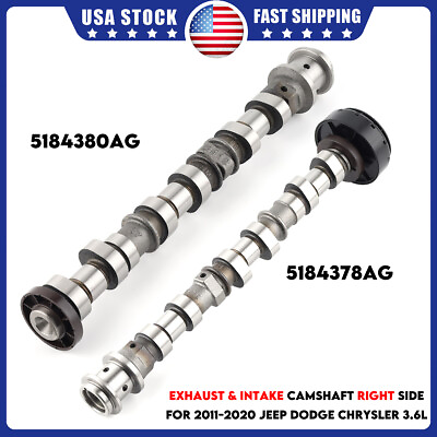 #ad Right Side Exhaust amp; Intake Camshaft Fits For 2011 2020 Jeep Dodge Chrysler 3.6L $84.99