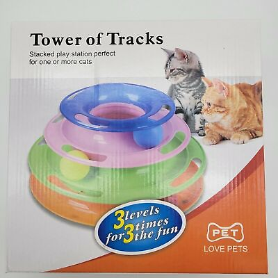 #ad Petstages Tower of Tracks Cat Interactive toy NIB $8.40