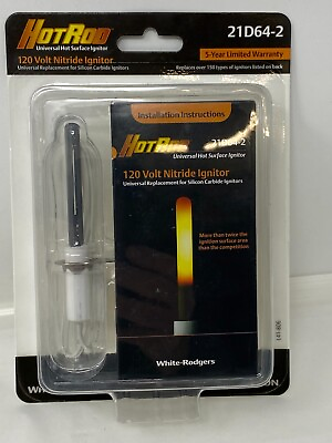 #ad White Rodgers 21D64 2 HotRod LP NG 120V Universal Hot Surface Nitride Ignitor $28.17