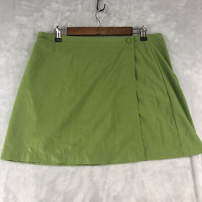 #ad Columbia Women#x27;s Sz 12 Nylon Lightweight Wrap Skirt Golf Tennis Outdoor Green $9.95