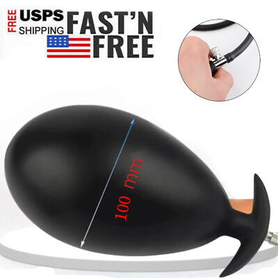 #ad Extra Large Inflatable Male Prostate Anal Butt Plug Dildo Huge Men Women Sex Toy $13.89