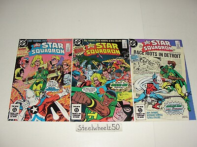 #ad All Star Squadron #38 39 amp; 40 Comic Lot DC 1984 Direct Amazing Man Real American $24.99