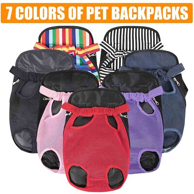 #ad #ad Dog Backpack Dog Mesh Backpack Bag Travel Breathable Portable Dog Carrier Cats $11.99