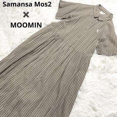 #ad Moomin m410 Samanta Mos2 Striped Long Dress F Size $77.96