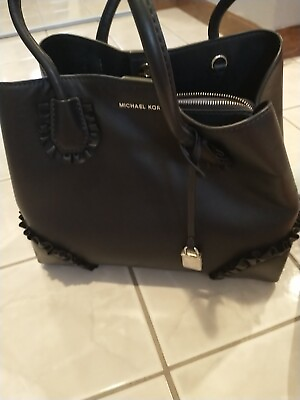 #ad michael kors handbag used buy now Navy Blue $125.00