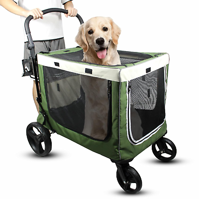 #ad 2 In 1 Pet Dog Stroller Extra Large Dog Stroller for Medium Large Dogs up to 15 $278.24