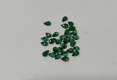 #ad Natural Loose Emerald Pear Lot 3.5*2mm 1ct Lot Green Nontreated for Setting 10pc $17.99