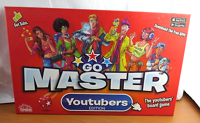 #ad GO MASTER YOUTUBERS Edition Gesellschaftsspiel Brettspiel vollständig EUR 24.90