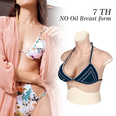 #ad Silicone No Oil Breast Form Oversize Realistic Fake Boob Cosplay Crossdresser $159.99