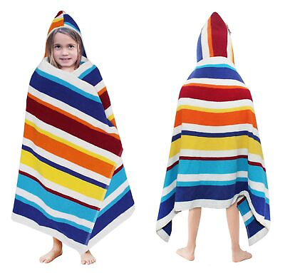 #ad ORIGINAL KIDS Hooded Bath Towel Wrap 100% Cotton Terry Large Oversized Hood... $39.76