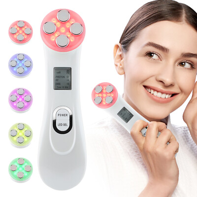 #ad #ad Skin Tightening Machine RF LED Light Photon Therapy Face Massager Facial Beauty $17.28