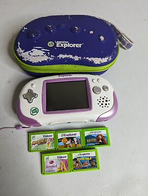 #ad Leapfrog Leapster Explorer Bundle Case And 5 Games Tested $21.22