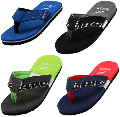#ad Norty Boy#x27;s Flip Flop Thong Sandal Perfect for the Beach Pool or Everyday $14.90