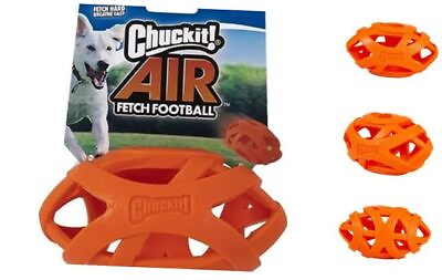 #ad Chuckit Air Fetch Football Dog Toy Orange $17.25