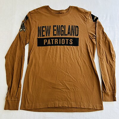 #ad Nike New England Patriots Salute to Service Long Sleeve Shirt Men#x27;s Medium Brown $33.97