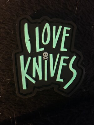 #ad Pete’s Pirate Life Peter Mckinnon ‘ I Love Knives’ Patch Black $199.69