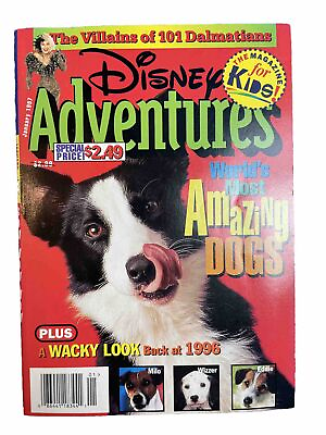 #ad Vintage Disney Kids Magazines Adventures 1997 Amazing Dogs 101 Dalmatians Kid $4.99