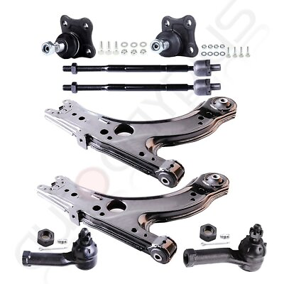 #ad Fits Volkswagen Jetta Golf Beetle Suspension 8 Control Arm Ball Joint Tie Rod $69.17