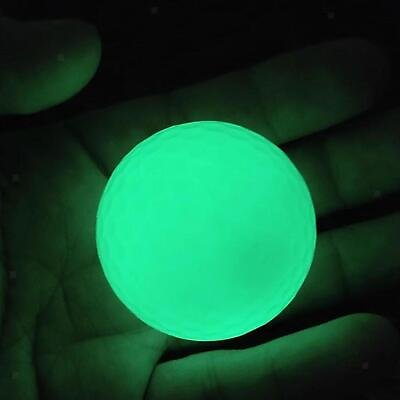 #ad Luminous Golf Ball Glowing Fluorescent Golf Ball for Training Match Practice $7.28