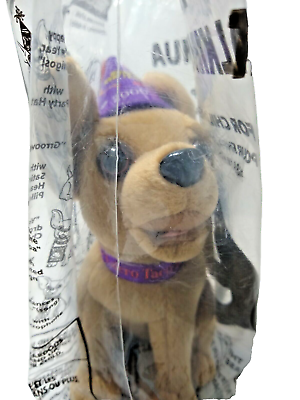 #ad 2000 NRFB 6quot; Taco Bell Dog Chihuahua Happy New Year amigo Plush Stuffed Talking $12.99