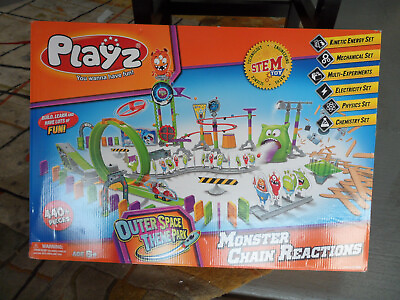 #ad Playz Monster Chain Reactions STEM Toy Space Monster Educational Rube Goldberg $37.77