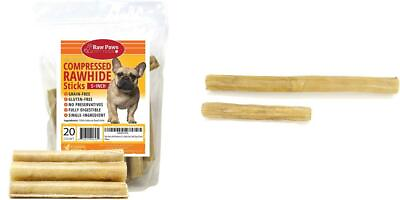 #ad Raw Paws Pet Premium 5 inch Compressed Rawhide Sticks for Dogs 20 count $63.81
