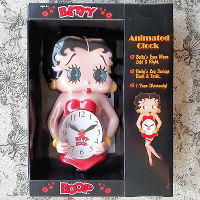 #ad Betty Boop 3 D Motion Animated Clock A NJ Croce Exclusive collectible NIB $44.95