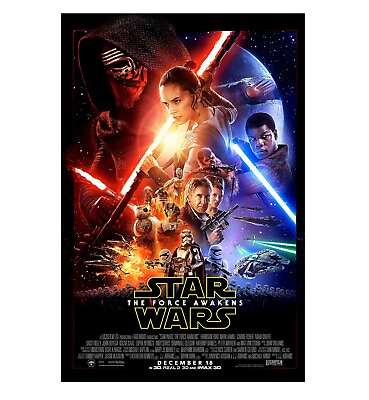 #ad Star Wars The Force Awakens Movie Poster 24quot; x 36quot; $19.75