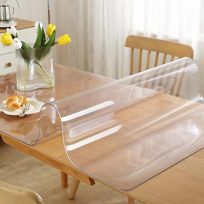 #ad Clear Plastic Table Cover Protector 36 x 48 Inch 1.5mm Thick Dining Table Pr... $51.22