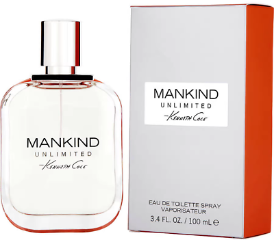 #ad Mankind Unlimited by Kenneth Cole cologne for men EDT 3.3 3.4 oz New in Box $18.78