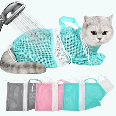 #ad Cat Bathing Bag Puppy Cleaning Shower Bag Grooming Bag for Bathing Anti Scratch $7.49
